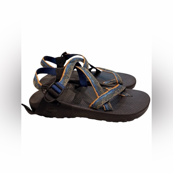 Chaco Tegu Blue Orange & Multi Strappy Hiking Sandals Size M 11 main image 4